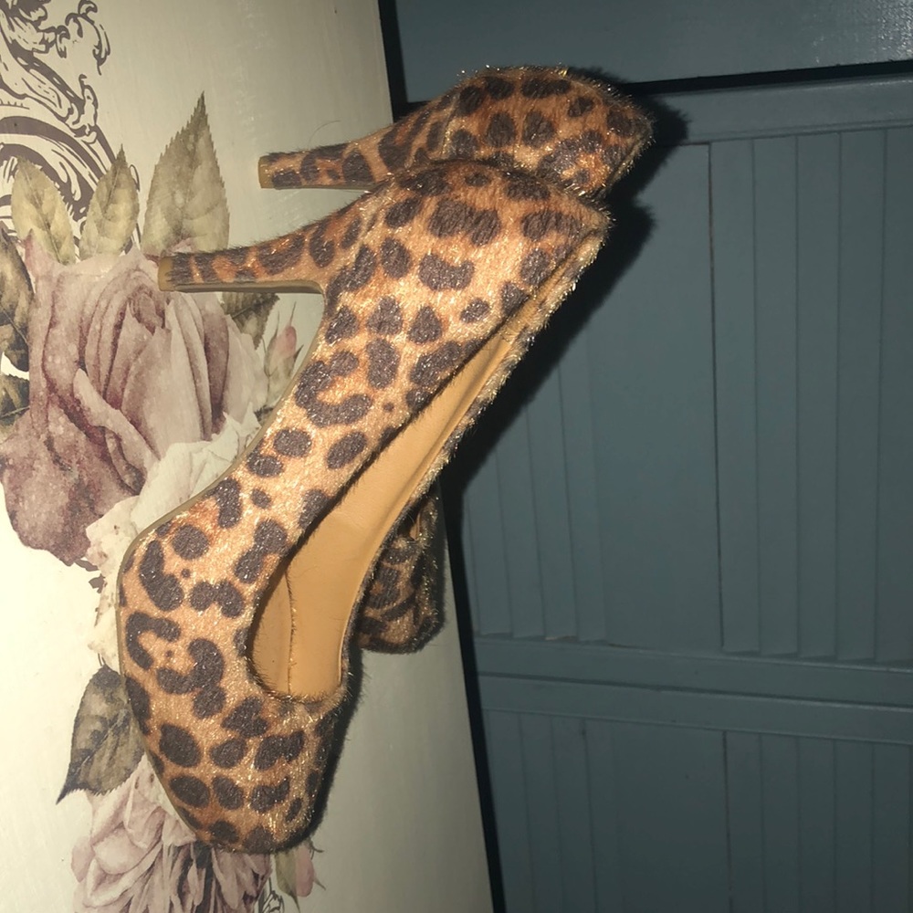 Leopard print heels